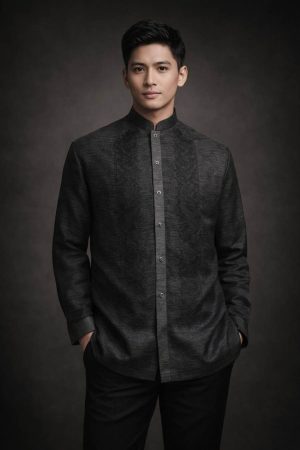 Black Barong Tagalog 3002