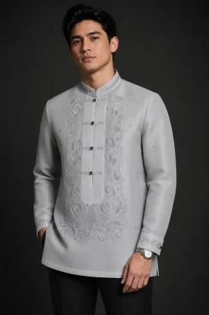 Home 17 Gray Barong Tagalog 3013