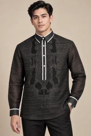 Black Barong Tagalog 3137