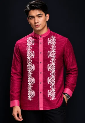 Burgundy Barong Tagalog 3248