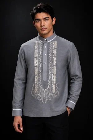 Gray Barong Tagalog 3571