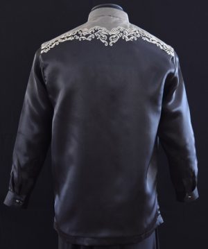 Black Organza Barong Tangalog 3530 Back View