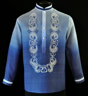 Navy Blue Barong Tangalog