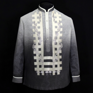 Monochromatic Gray Barong