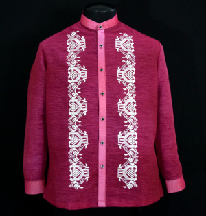 Burgundy Barong