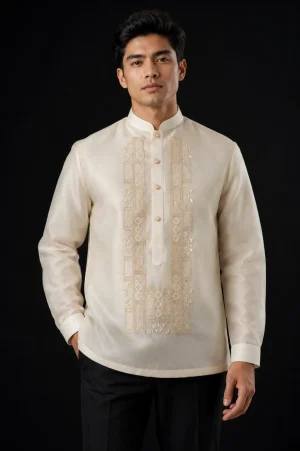 Home 13 Pina Organza Barong Tagalog 1083