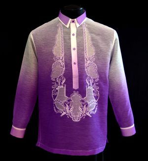 Monochromatic Lavender Barong