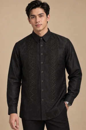 Black Barong Tagalog 3095