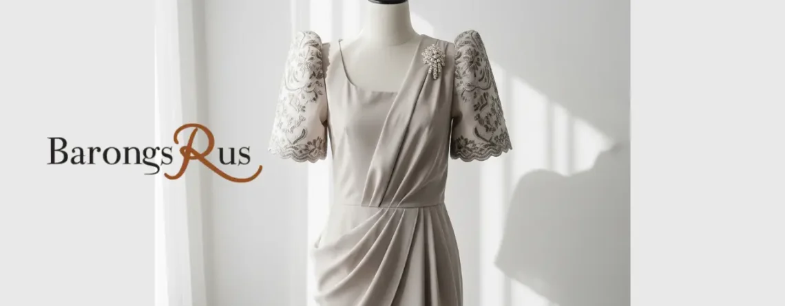 Trendy Filipiniana Dress