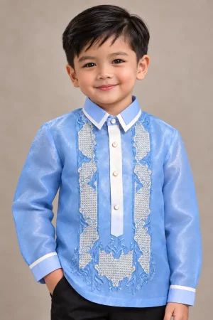 Boy's Baby Blue Barong Tagalog 8332O