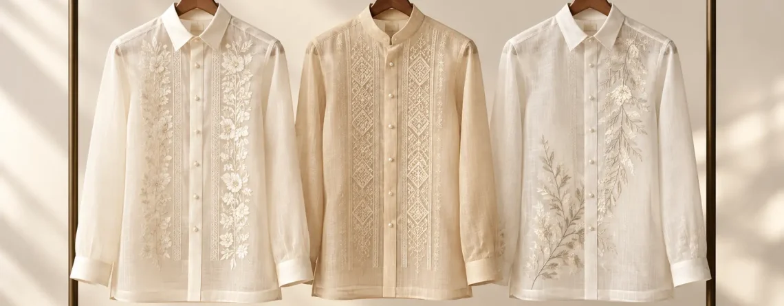 Three Elegant Barong Tagalog Styles